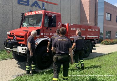 Le premier exemplaire du modèle BAI VSPE 14 M a été livré sur le châssis MB Unimog U5023