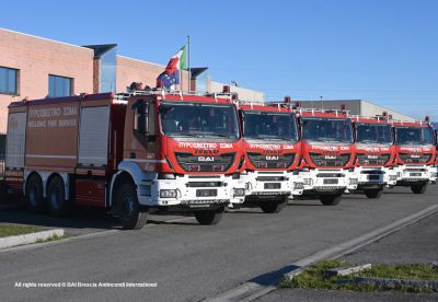 Successful delivery for Greek Fire Brigades of 5 vehicles model BAI VSAC 10600 S