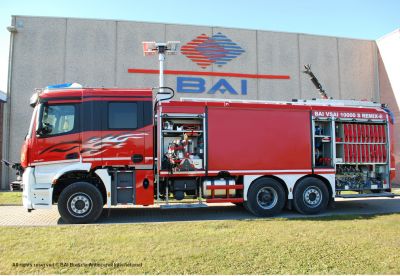 Consegna di successo di un veicolo antincendio industriale BAI modello VSAI 10000 S REMIX-E.