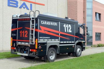 May 2013. NEW Heliport Fire Fighting Vehicle for Italian “Carabinieri” Military Police in Piemonte e Valle d’Aosta